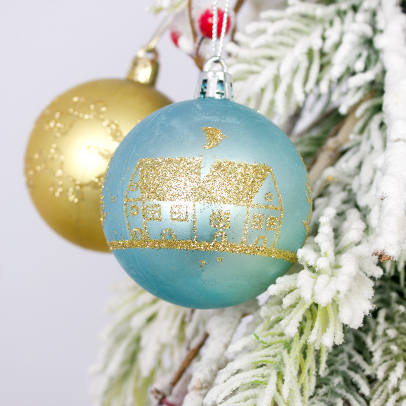 Mixed Christmas Ball Ornament Red White Gold Xmas Tree Hanging Bauble Pendants Christmas Decorations