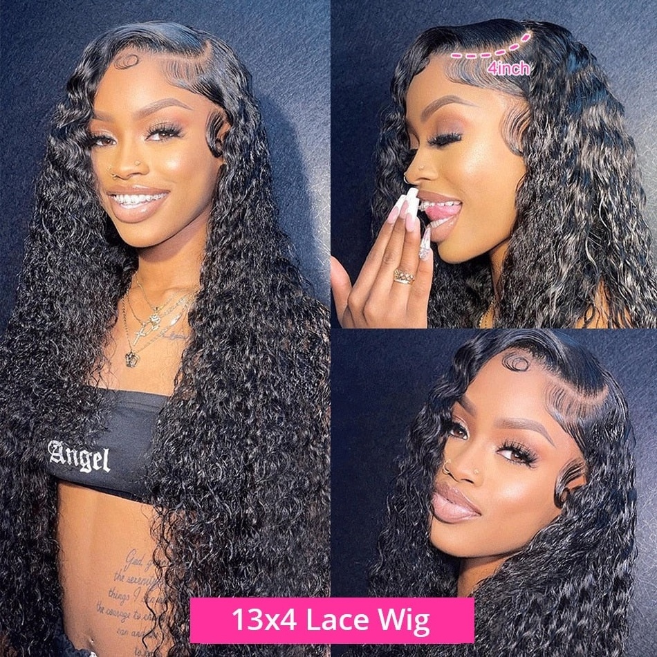 Wholesale 13x4 Full Lace Front Wig 100% Human Hair 180% Density PrePlucked Straight Curly Wigs Human Hair Lace Front Virgin Hair