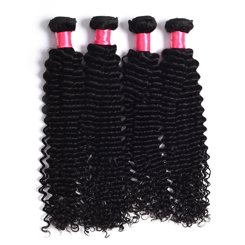 Wholesale Raw Cuticle Aligned Indian Virgin Hair Vendors 10A Unprocessed Deep Wave Human Hair Bundles Hair Extension