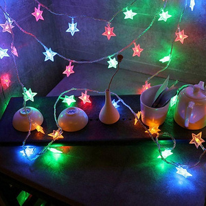 New arrival crystal solar powered outdoor lights garden commercial decor star wire drop ship led string light bulb