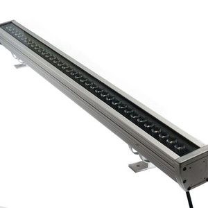 Outdoor Led Narrow Beam Ip65 Facade Strip 24w Waterproof High Rise Build Linear Bar 110v Aluminum Profil Wall Washer Light