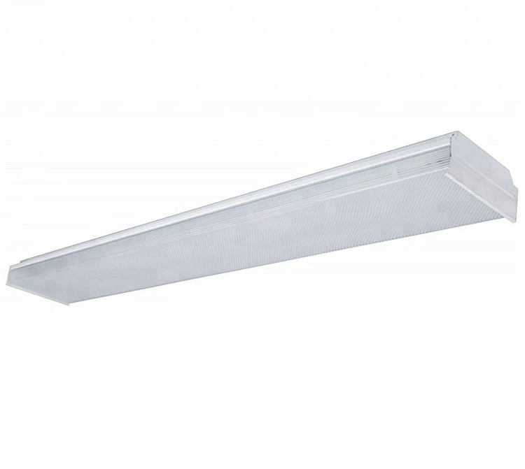 4ft Low Profile Flush Mount Ceiling Light Fixture 40W 4000lm LED Wraparound ETL DLC listed Surface Mount Wrap Fixture