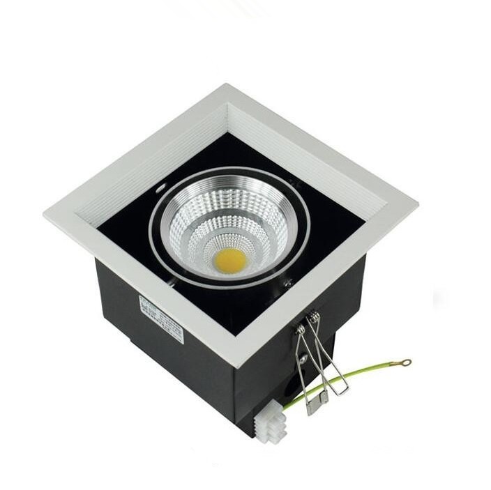 Double head Gimbal 20W Recessed COB high quality led grill light