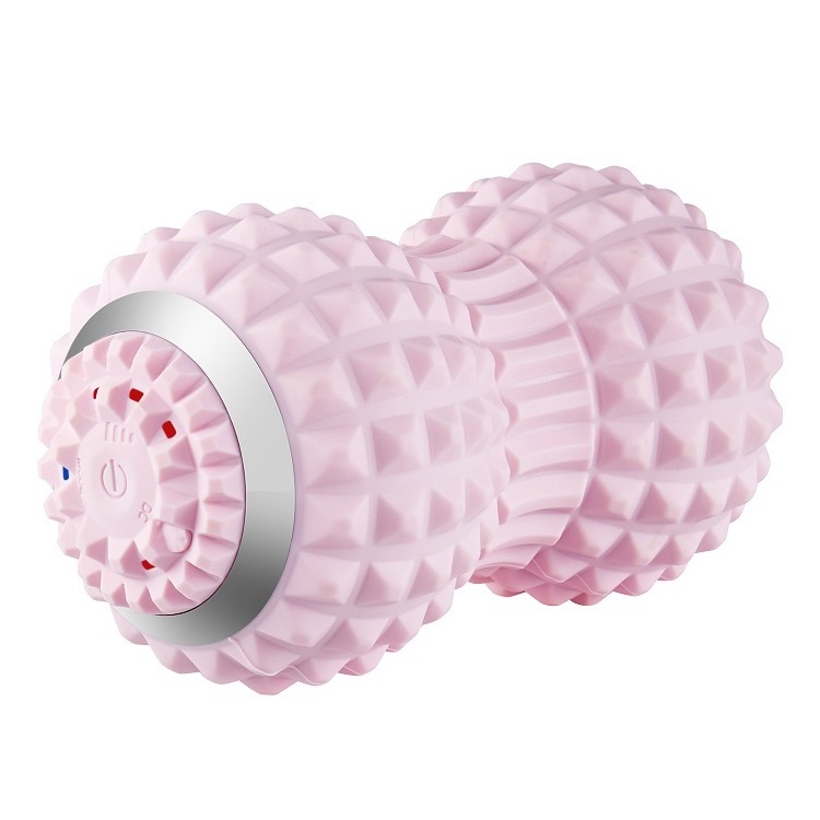 Exercise Vibrating Massage 4-speed Intensity Deep Tissue Therapy Peanut Electric Rechargeable Foam Roller Mini Yoga Ball