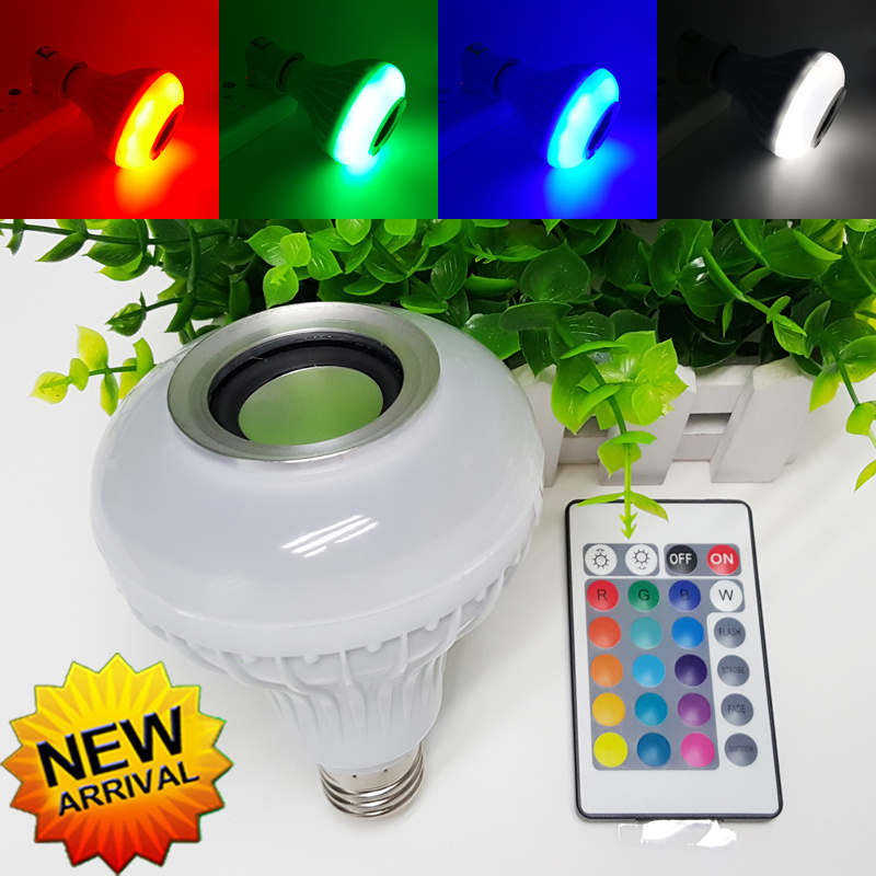 Wireless Speaker RGB Bulb E27 LED Lamp Smart LED Music Bulb