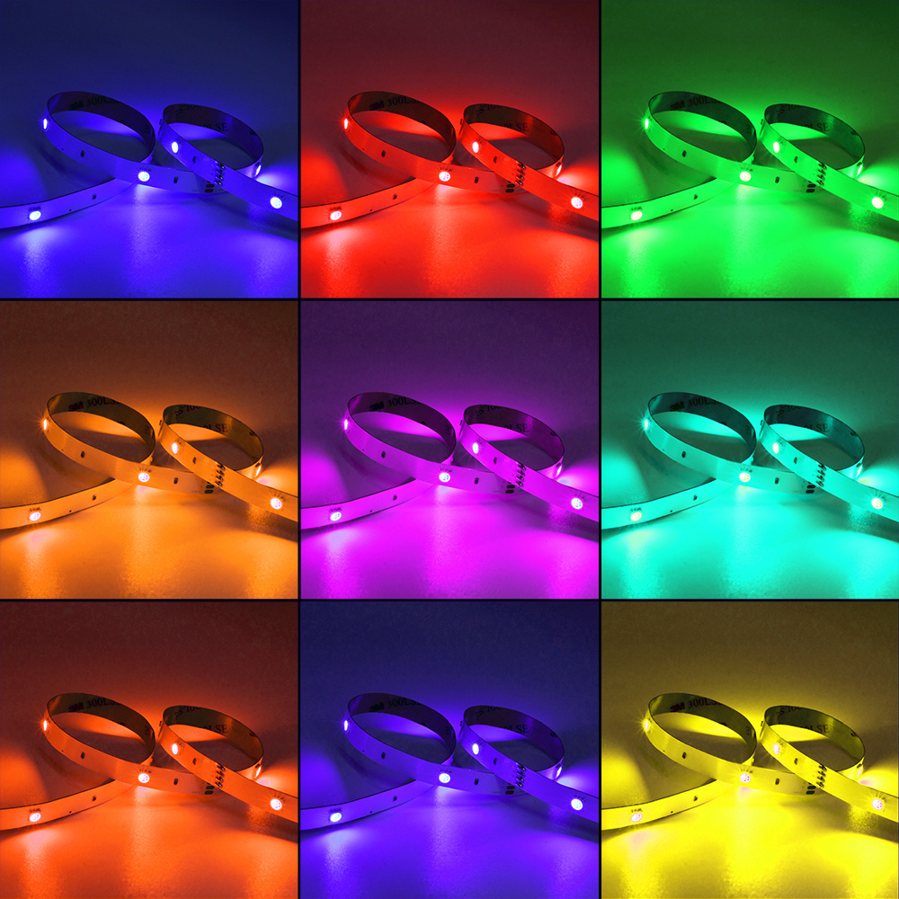 12V IR Control Indoor Decoration 5m 10m Waterproof SMD 5050 RGB LED Strip Lights