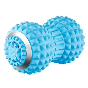 Exercise Vibrating Massage 4-speed Intensity Deep Tissue Therapy Peanut Electric Rechargeable Foam Roller Mini Yoga Ball