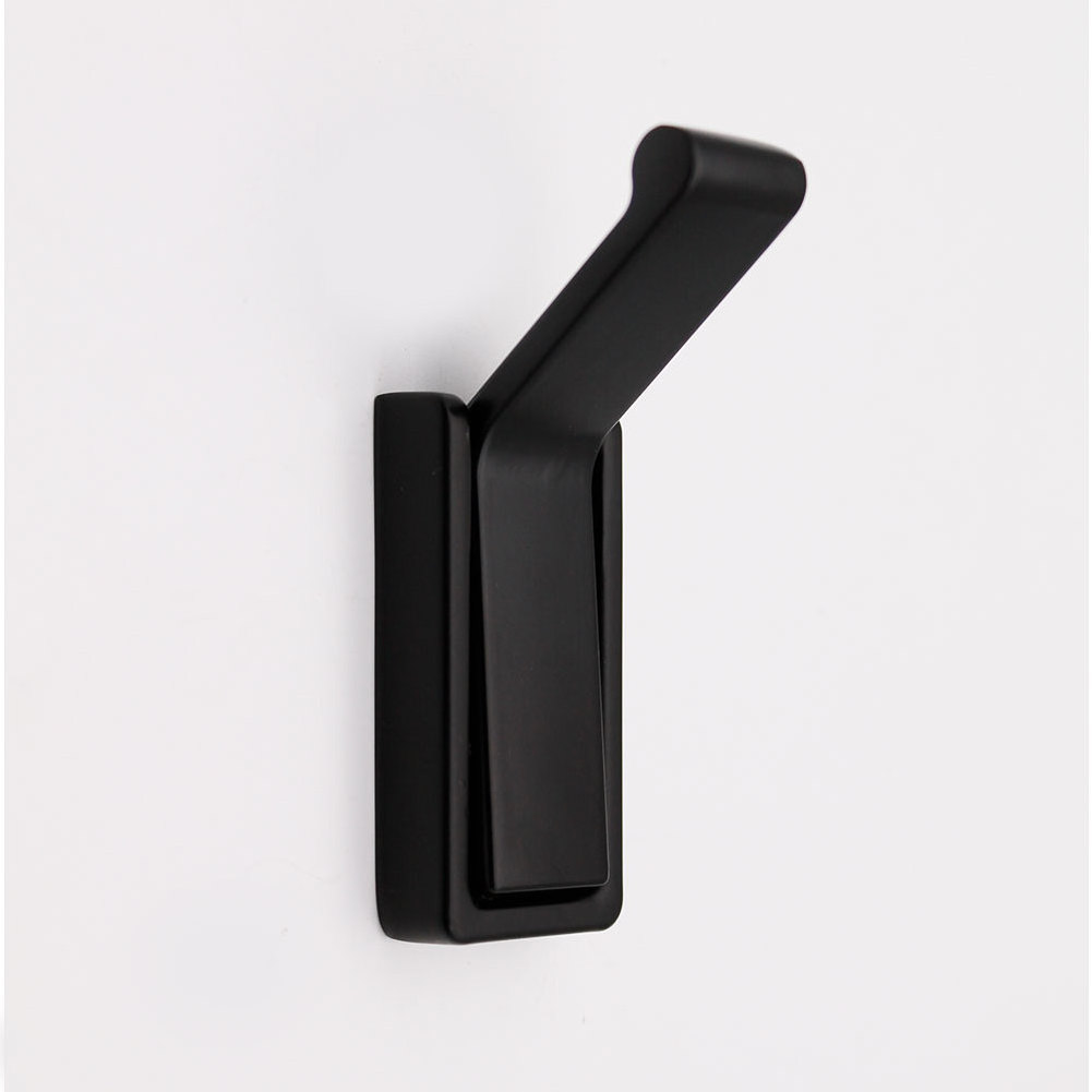 High Quality Modern Design Wall Mounted Generic Foldable Matt Black Hard Large Coat Hook Frame Clothing Hook//