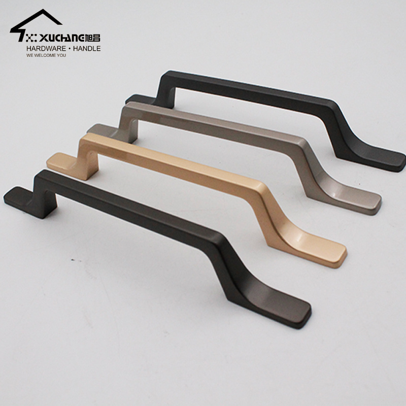 Modern design furniture hardware accessories pulls,  kitchen cabinet handles and knobs black/