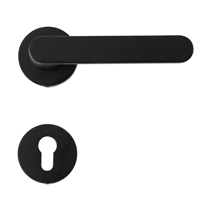 Simple Modern Black Decoration Door Handle Privacy Lock Door Set Furniture Lock XC-01 Bedroom Zinc Alloy Door Handles