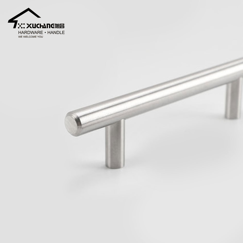 Classical Hot Hollow Stainless Steel T bar Pull Handle Satin Nickel Cast Furniture Kitchen Handle For Cabinet