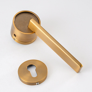 Europe Durable Luxury Round Designer Gold Living Room Exterior Door Handle Lever Door Handle lock