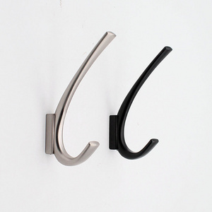 Fashion Modern Style Furniture Clothe Long Single Hooks Wall Mount Hardware Coat Hanger Holder For Door