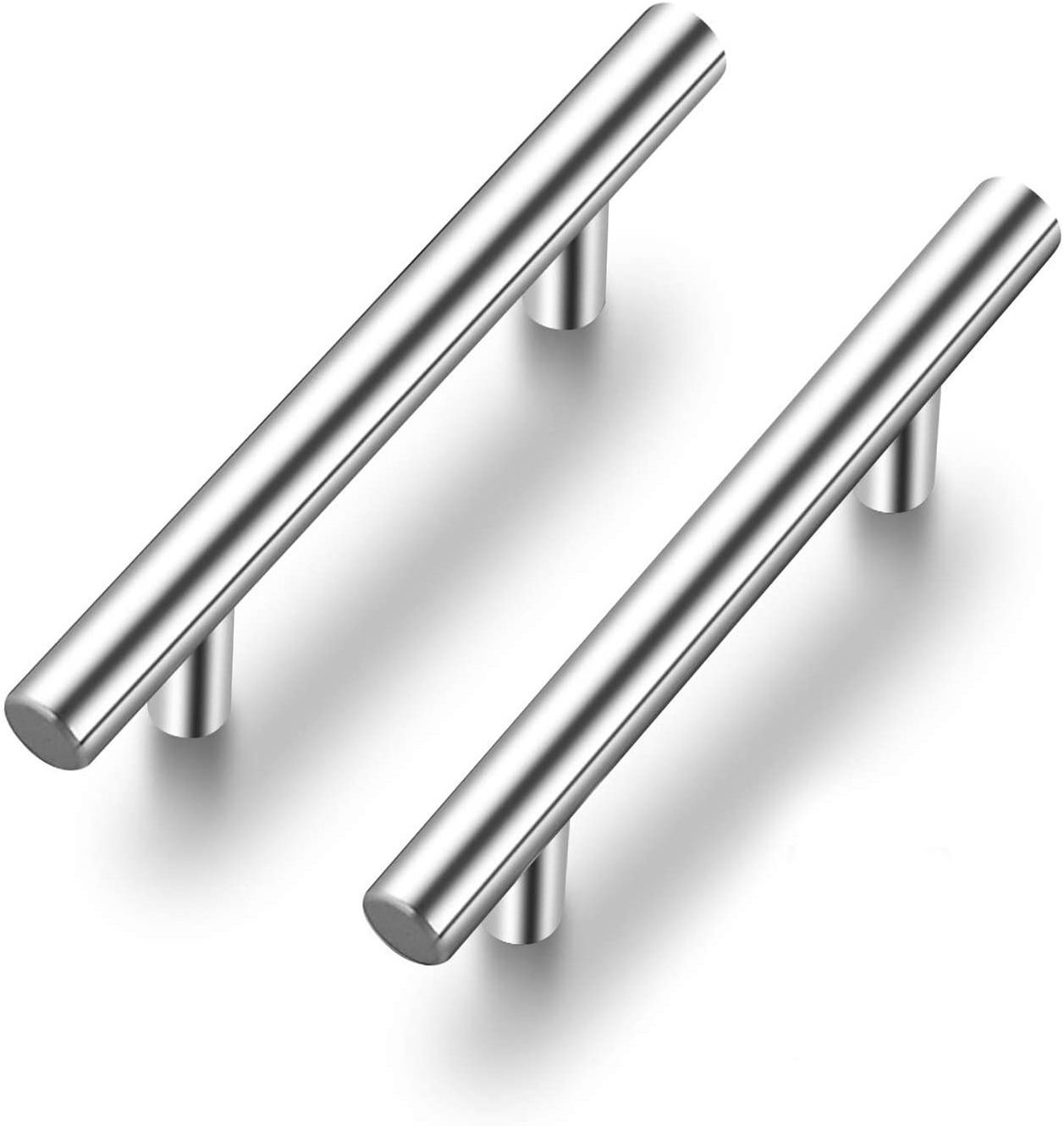 T Shape Wardrobe Door Handles Kitchen Cupboard Pull Handles of Drawer Stainless Steel Best Selling 5 Inch Bedroom Office Modern