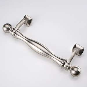 high quality sided door pull for hotel glass Brushed nickel Big Door Pull,zinc alloy Exterior Big Door Handle