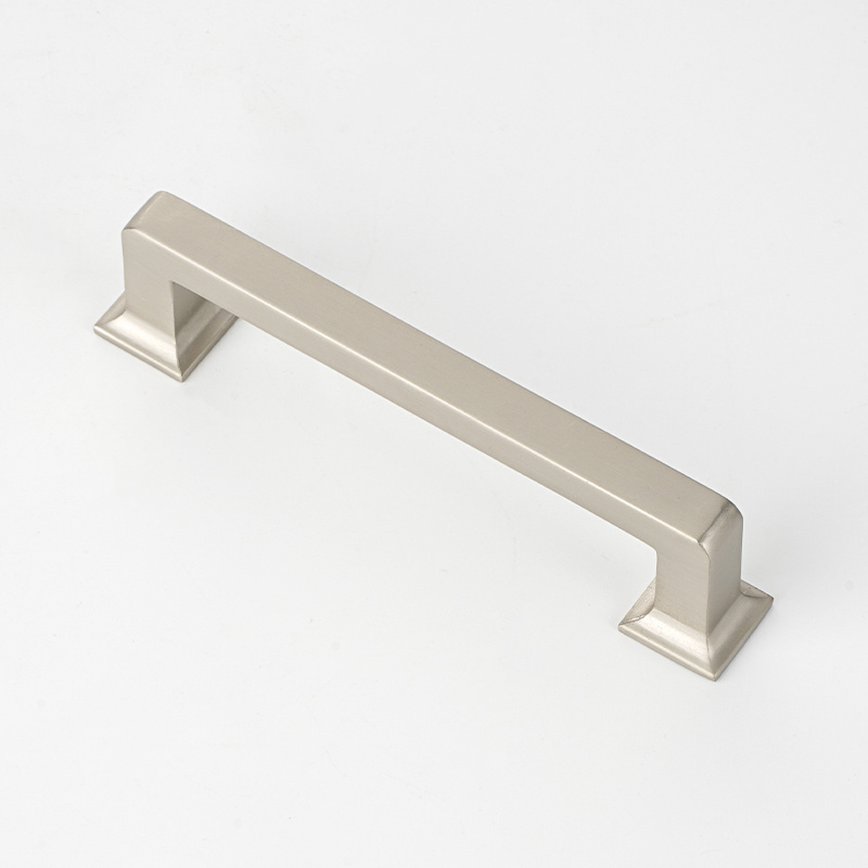 Factory Free Sample Cabinet Pull Handles Classic Simple Zinc Alloy Matt black 128mm Drawer Handles