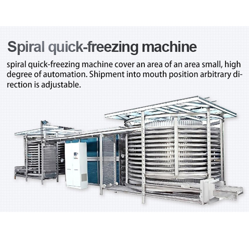 TCA high quality automatic 100-3000kg/h tunnel quick freezer freon iqf freezing tunnel machine