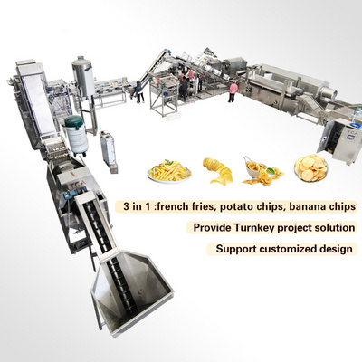 TCA full automatic frozen french fries production line potato processing making machine equipment plant