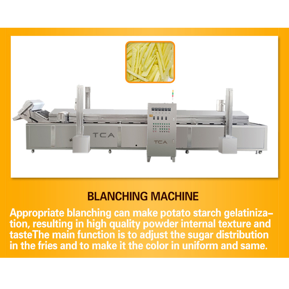 TCA full automatic frozen french fries production line potato processing making machine equipment plant