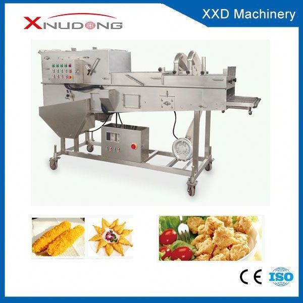 chicken nuggets breading machine hamburger breading machine burger patty breading coating machine