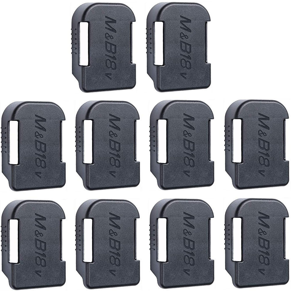 10pcs 18V battery holder  battery mount Compatible with Makita/Bosch/Milwaukee/Dewalt 18V Li-Ion Battery Power Tool accessories