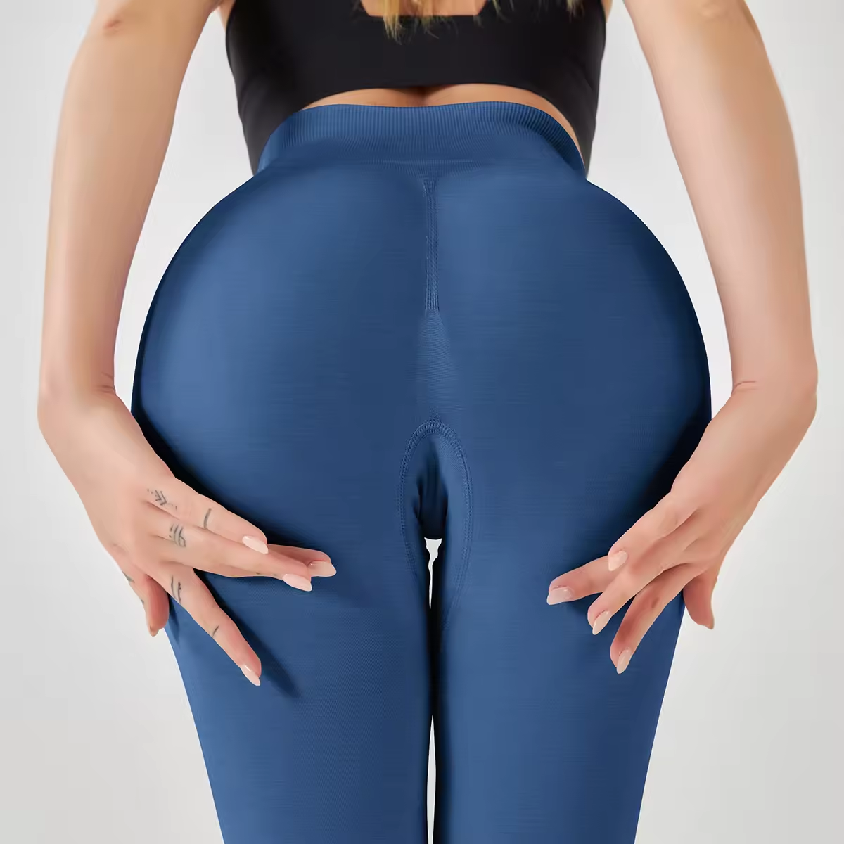 Wholesale Custom Logo Yoga Pants Camel Toe Hip Lifting Elastic Leggings Solid Color Woman Yoga Pants