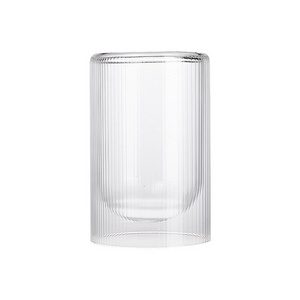 Cylinder votive candle holder glass candle holder home decor glass jar candle holder