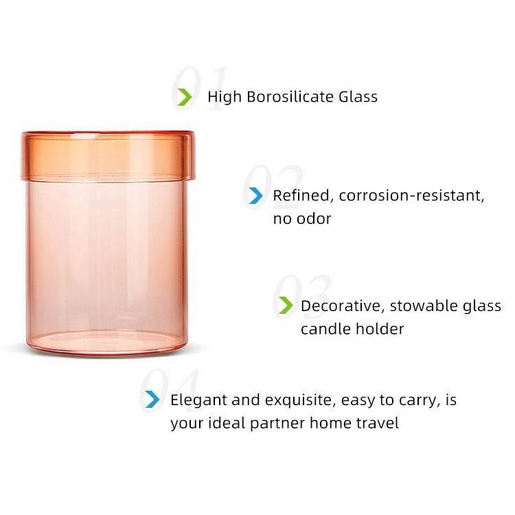 Effective dust Large Glass Candle Holder No Odor Large Glass Candle Holder For Home Decoration