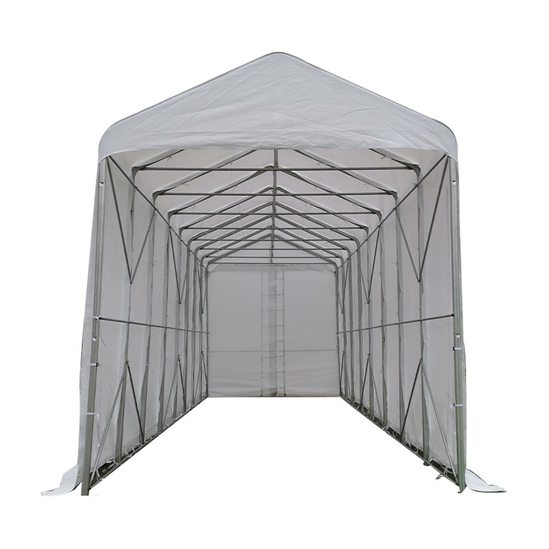 Heavy Duty Single Car Shelter 11 X 32 - feet For Winter White Portable Garage