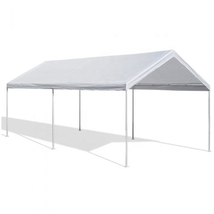 Strong 10'x20' Carport  Canopy Cover for Tent Top Garage Shelter with 6 Legs