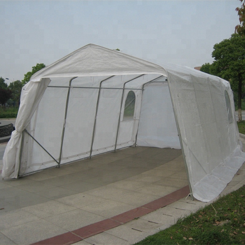 Heavy Duty Single Car Shelter 11 X 32 - feet For Winter White Portable Garage