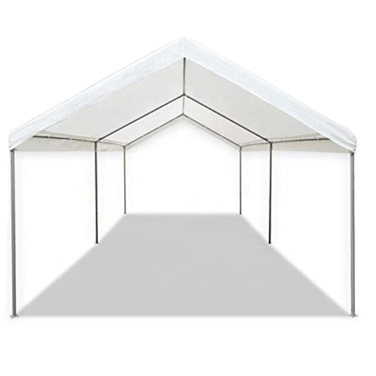 Strong 10'x20' Carport  Canopy Cover for Tent Top Garage Shelter with 6 Legs