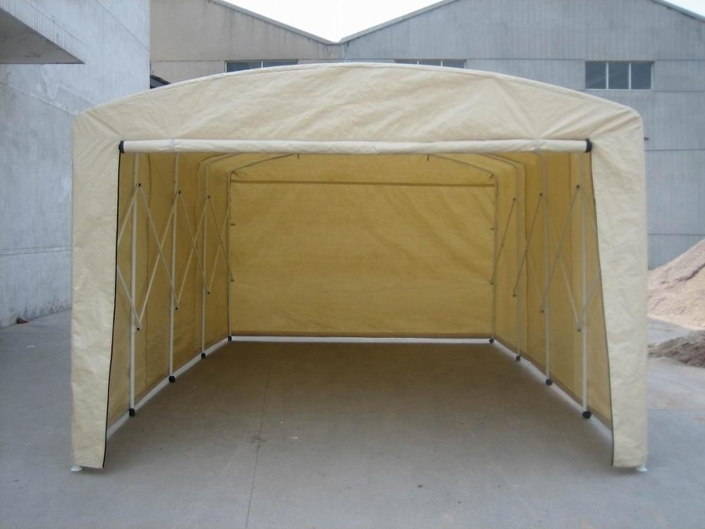 New design outdoor waterproof steel frame  foldable  car shelter  ten carport shed with factory price