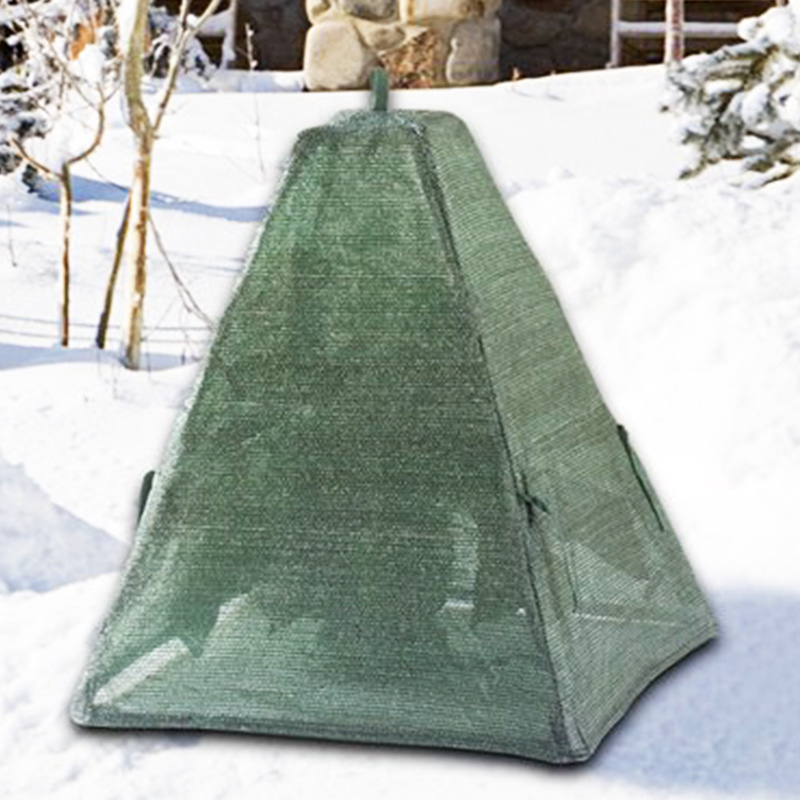 Self-Made Gazebo Penguin Green Tarp Shrub Cover for Garden Use