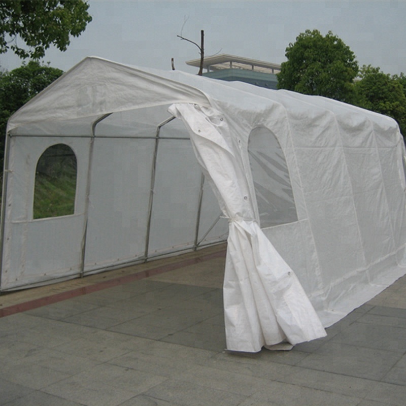 Heavy Duty Single Car Shelter 11 X 32 - feet For Winter White Portable Garage