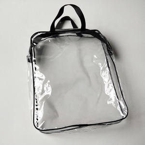 Clear nylon cover pvc quilt bag pvc bags bed sheets packaging blanket bag with zipper