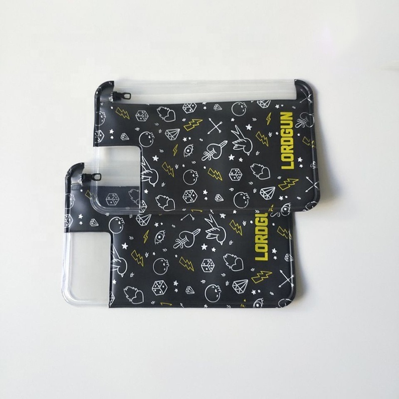 custom resealable waterproof clear black plastic eva phone case packaging plastic bags with slider zip lock