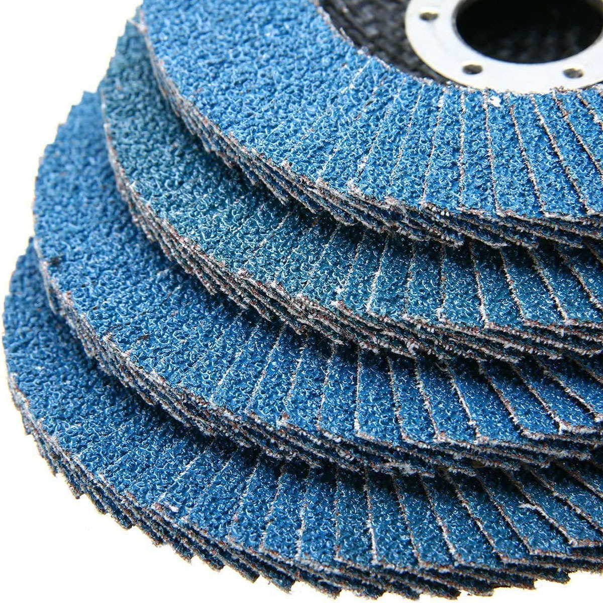 4 Inch Zirconia abrasive tools mesh cover flexible flap disc backing plate grinding wheel