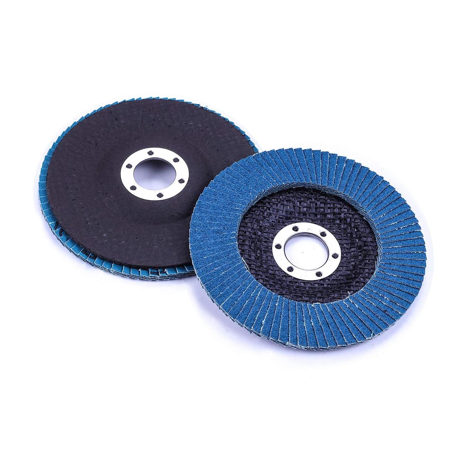 5 inch Flap Discs 40 Grit Zirconia Oxide Flap Wheel Abrasive Flapper Grinding Wheels for Wood Metal Stainless Steel Polishing