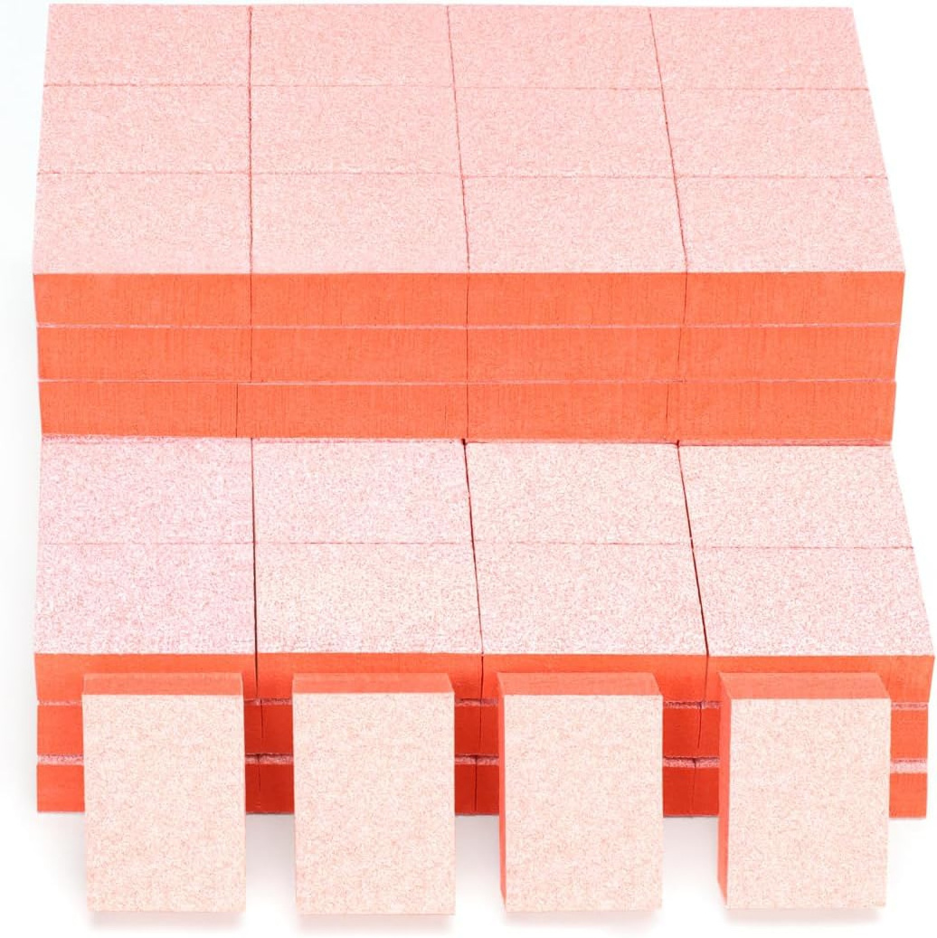 Orange Mini Nail Buffer 80/100 Grit Disposable Nail Buffing File