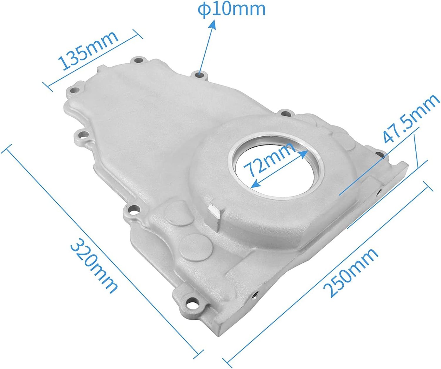 GM LS Timing Cover for Chevy Ls1 and Ls6 With Provision For Camshaft Sensor | Cast Aluminum | Includes Crank Seal