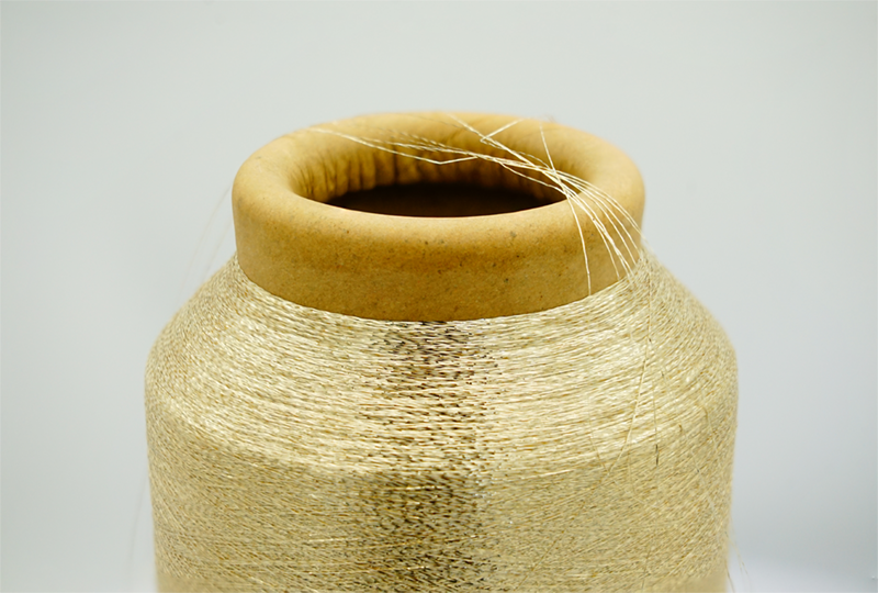 Fine gold yarn 40D 75D Lurex thread crochet cone 2ply 65% polyester 35% Metallic Mixed Colour fine Metallic yarn