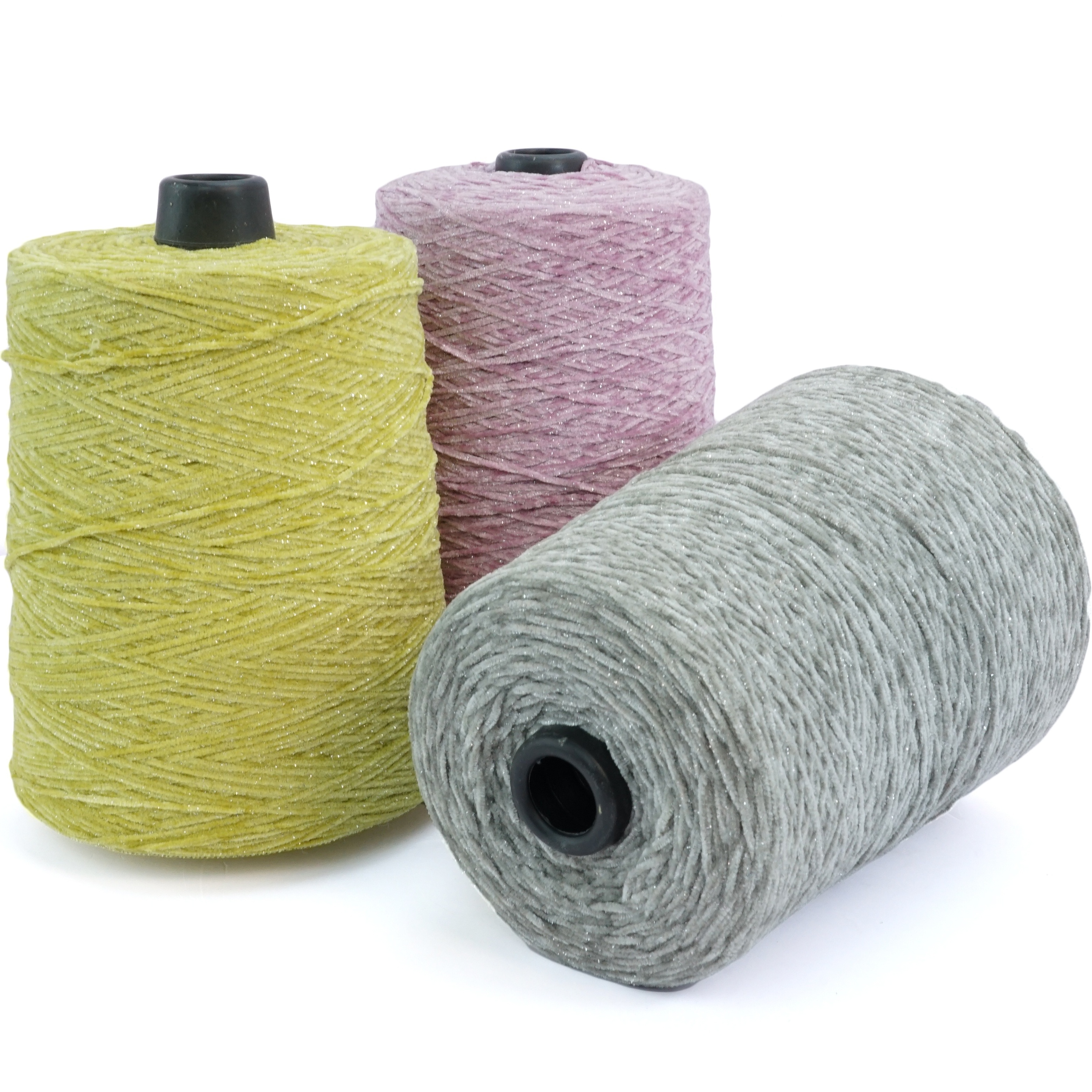 Wholesale Fancy yarns 5S/1 9s/1 Shiny Chenille for home textile articles Sewing yarn for knitting