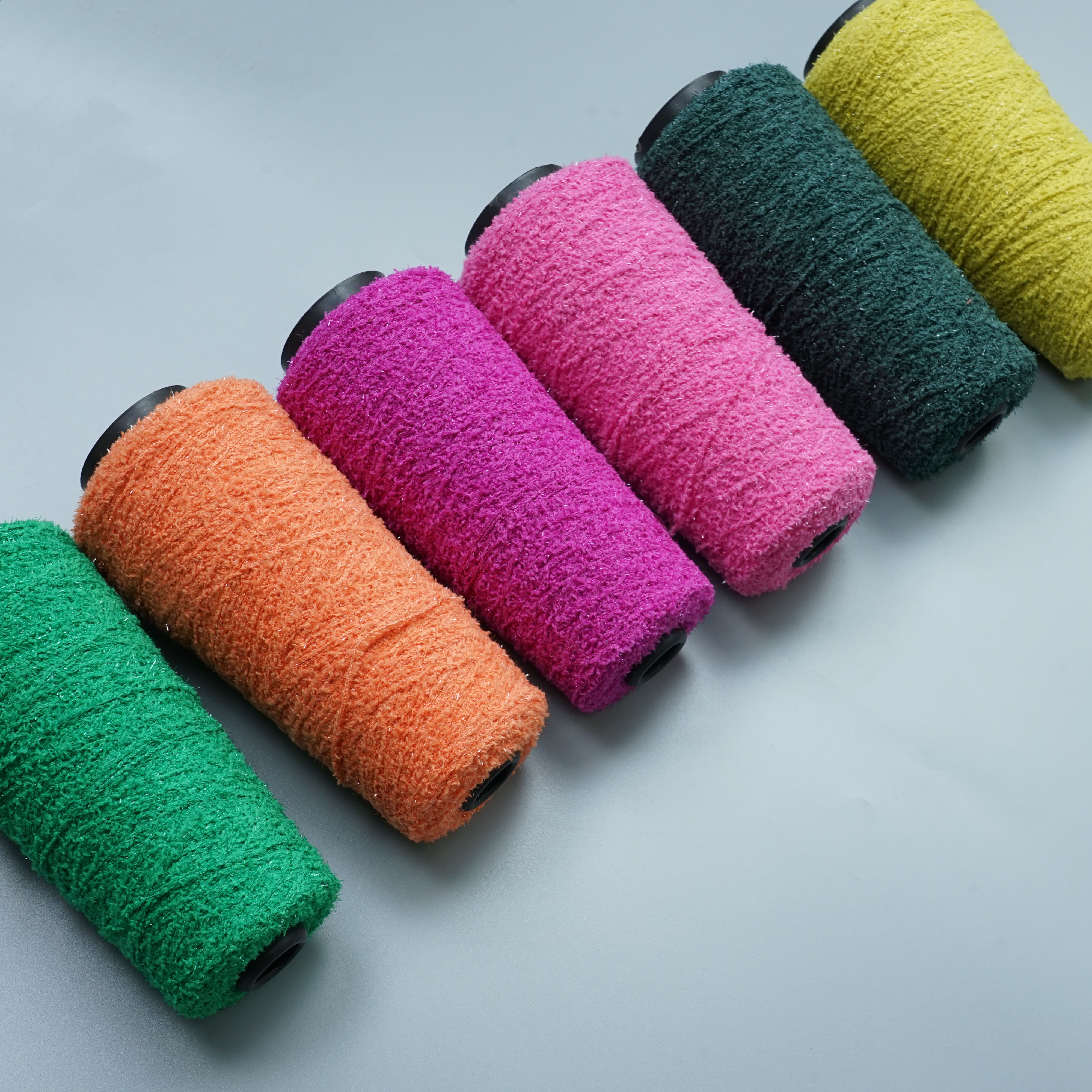 Knitting yarn soft velvet fleece for crochet thread bead thread 100%polyester Hand Knitting for hoodie Glitter Yarn