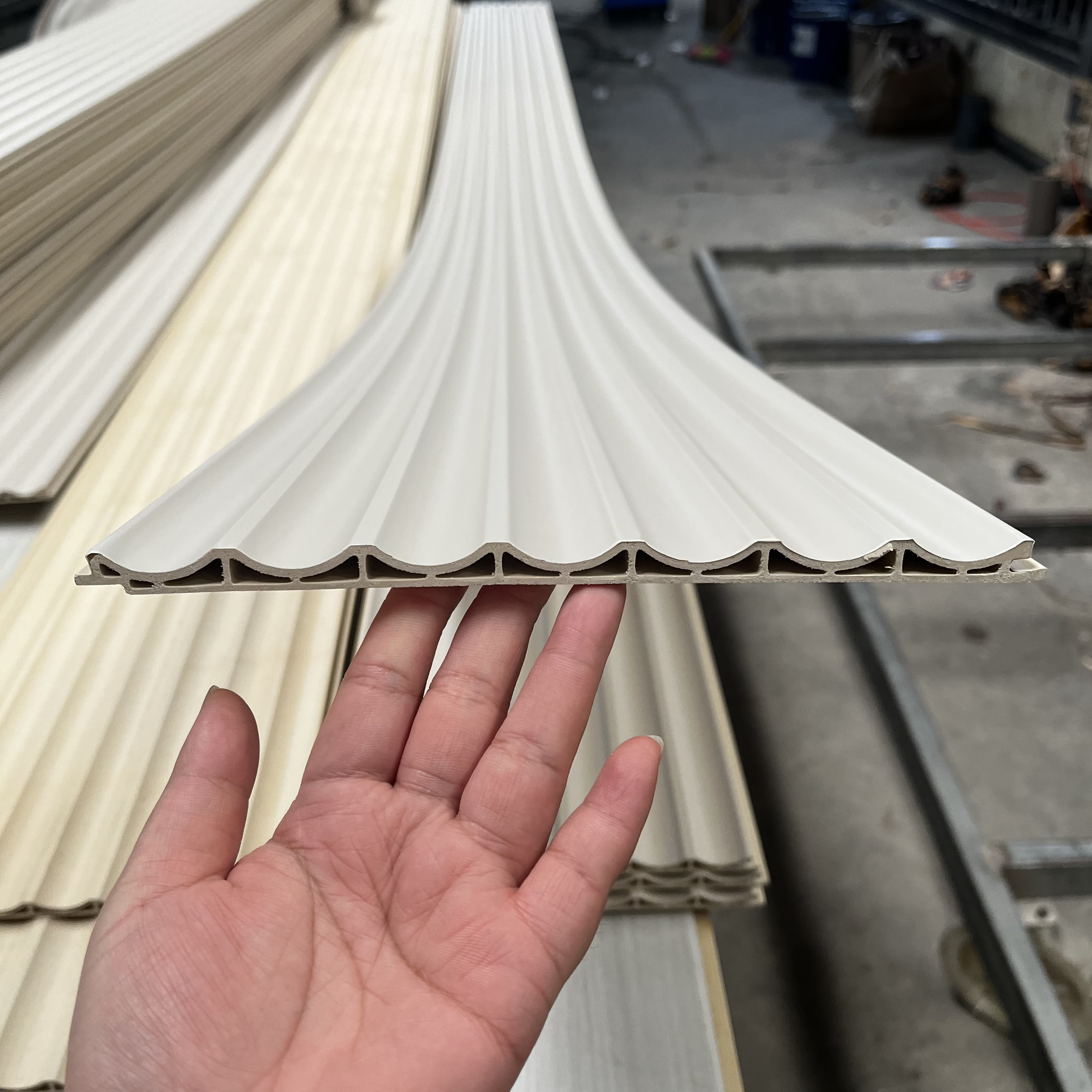 decorativo pvc wpc fluted panels slat wood wall panels Wpc interior Wpc ...