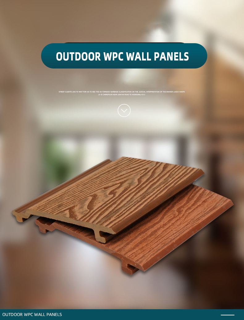 Wpc Wall Panel Outdoor Grey Pvc Panels For Exterior Wall Wpc Fluted Wall Panel Outdoor