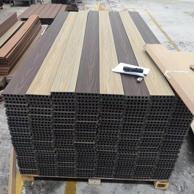 Waterproof Wood Plastic Composite Co-extrusion WPC decking for outdoor Decoration