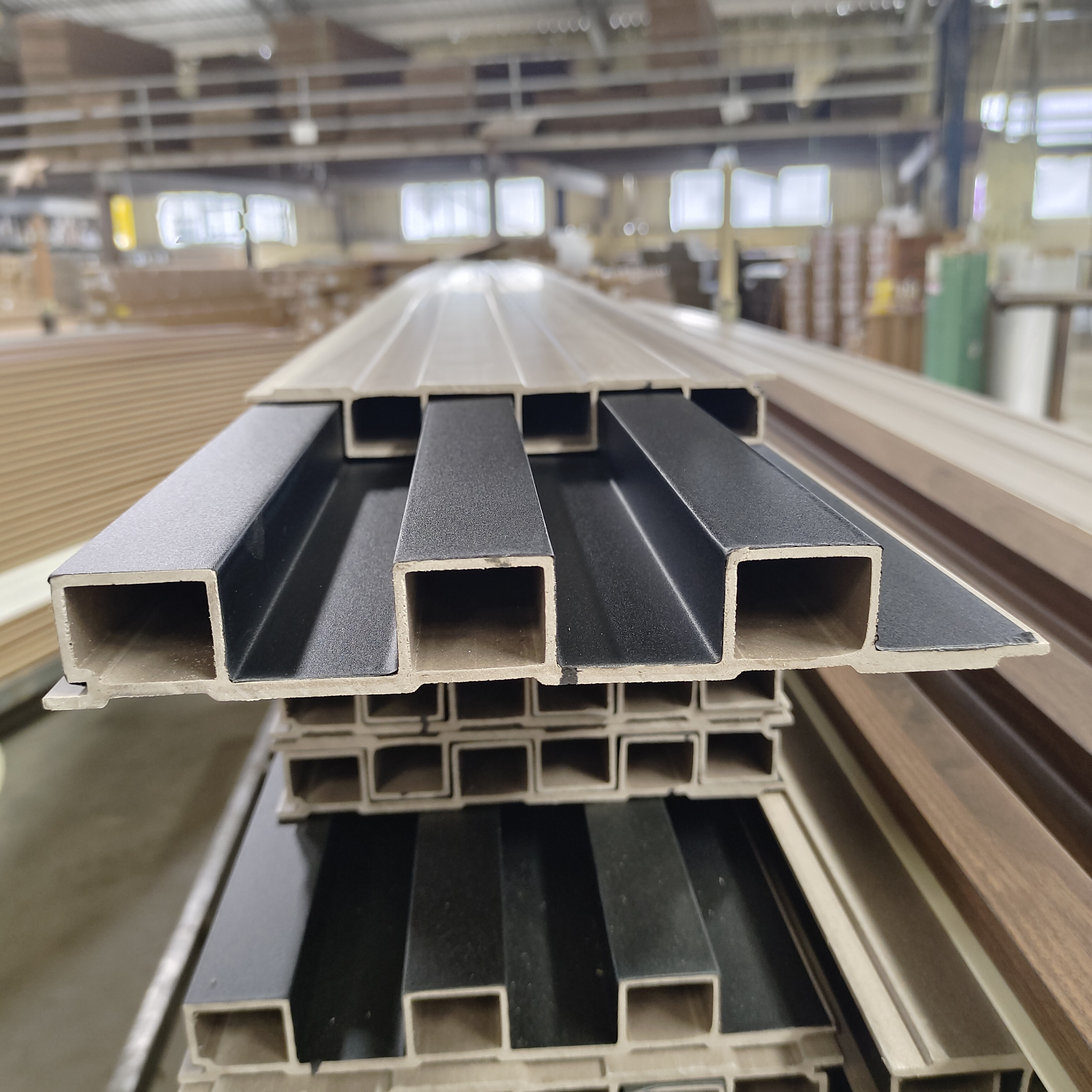 decorativo pvc wpc fluted panels slat wood wall panels Wpc interior Wpc ...