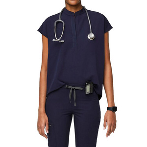 Classic Design Breathable Uniforms Scrubs Uniforms Sets  Mandarin collar Nurse Scrub Medical Scrubs Uniform Dentist