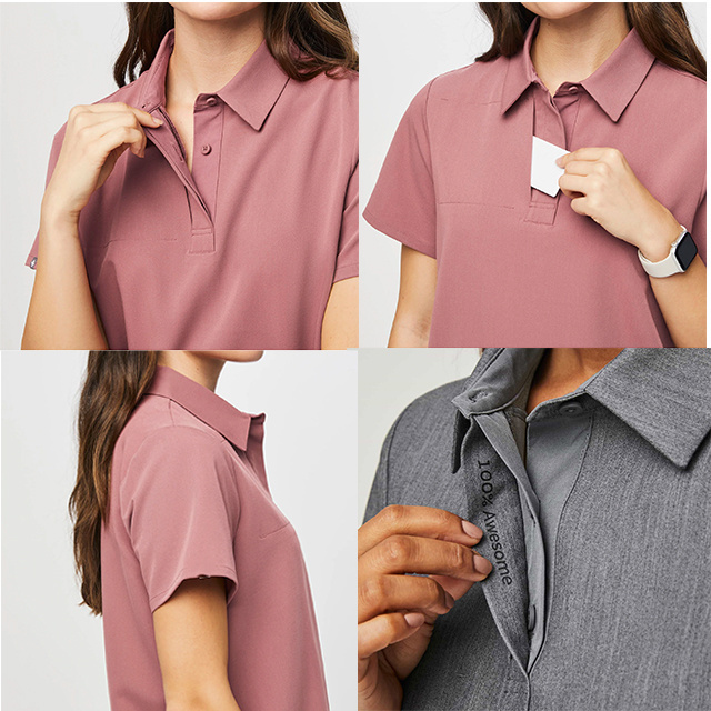 polo shirts for women women's shirt tops for women t-shirts anti-wrinkle polo comfortable tshirt uniforms hospital uniforms